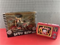 BETTY BOOP TALKING MOTORCYCLE DOLL & LUNCH BOX