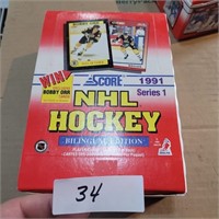 score 1991 series 1 nhl hockey cards