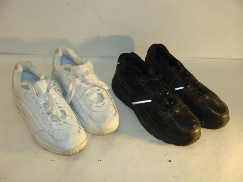 Size 12 Tennis Shoes - White and Black