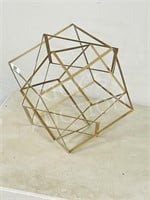 metal art geometric shape sculpture - 14"