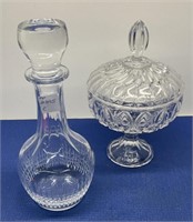 Carafe , Candy Dish with Lid