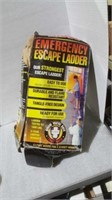 Emergency escape ledder opened used