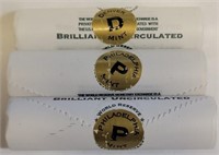 328 - 3 ROLLS DENVER & PHILADELPHIA MINT COINS