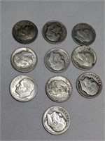 10 Roosevelt Silver Dimes