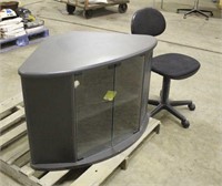 TV Stand, Approx 23"x39"x26" & Office Swivel Chair