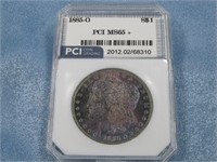 PCI Graded 1885-O Morgan Silver Dollar 90% Silver