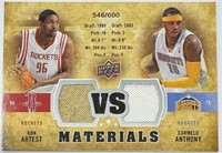 Dual Materials Carmelo Anthony/Ron Artest /600