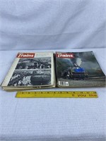 Vintage train magazines