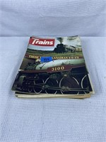 Vintage train magazines