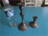 sterling silver weighted candleholders