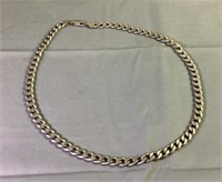 21" sterling silver necklace