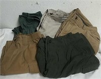 Five pairs of size 38x30 tactical pants