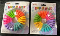 2 Rainbow Spring Toy LOOP O Sensory Fidget Toy NEW