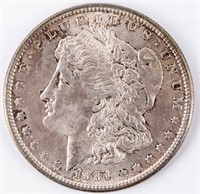 Coin 1881-S Morgan Silver Dollar Brilliant Unc.