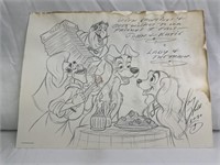 Harry Holt Disney penciled original