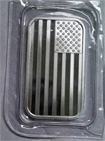 US Flag 1 Ounce Silver Bar