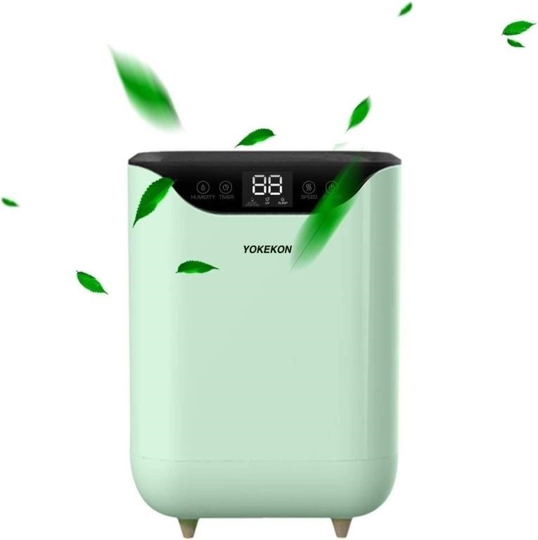 $55 YOKEKON 1.05Gal Top Fill Humidifier, Green