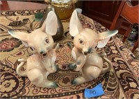 Vintage 1975 Aldon weighted ceramic mice bookends