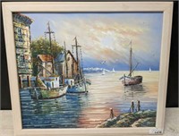 FIHSING BOAT/HARBOR PAINTING