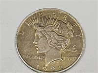 1922 Silver Peace Dollar Coin