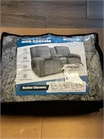 ($120) Taococo, recliner slipcover  with console