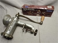 Cheese Grater & Retro Meat Grinder