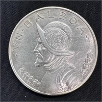 1947 Silver Panama Balboa