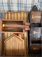 Box of wood items