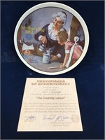 Rockwell plate - the Cooking Lesson