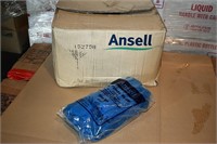 {case} Ansell Natural Blue Rubber Gloves