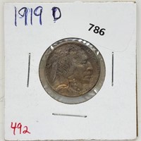 1919-D Buffalo Nickel 5 Cents