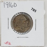 1916-D Buffalo Nickel 5 Cents