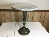 Vintage Brass & Marble side table