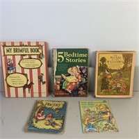 Vintage Kids Books- My Brimful Book, 5 Bedtime
