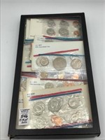 Collection of 13 US UNC Mint Sets w/ Envelopes