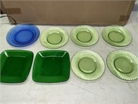 URANIUM GLASS PLATES & MORE