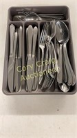 Large assortment of stainless flatware