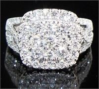 Cushion Cut 2.15 ct VS Lab Diamond Ring