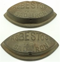 2 “ASBESTOS” Brand SAD Irons