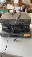VCRs DVD players, all power on untested, JVC Pro