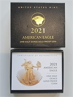 2021-W $25 Gold Proof  American Eagle OGP