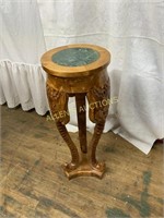 ORNATE WOODEN PLANT STAND