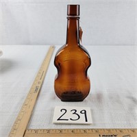 Brown Violin Glass Bottle