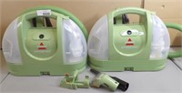 2x Little Bissell Little Green Portable Cleaners
