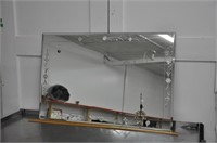 Vintage scrolled mirror,  36x24