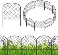 ABQ Decorative Garden Fence 25Pack, 27.08ft (L) x