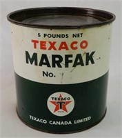 TEXACO CANADA MARFAK 5 POUND CAN