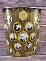 Vintage Presidents Waste Basket