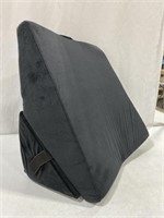 BLACK WEDGE PILLOW - 20 x 24 x 11IN