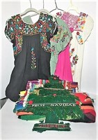 Embroidered House Dresses Lot of 4